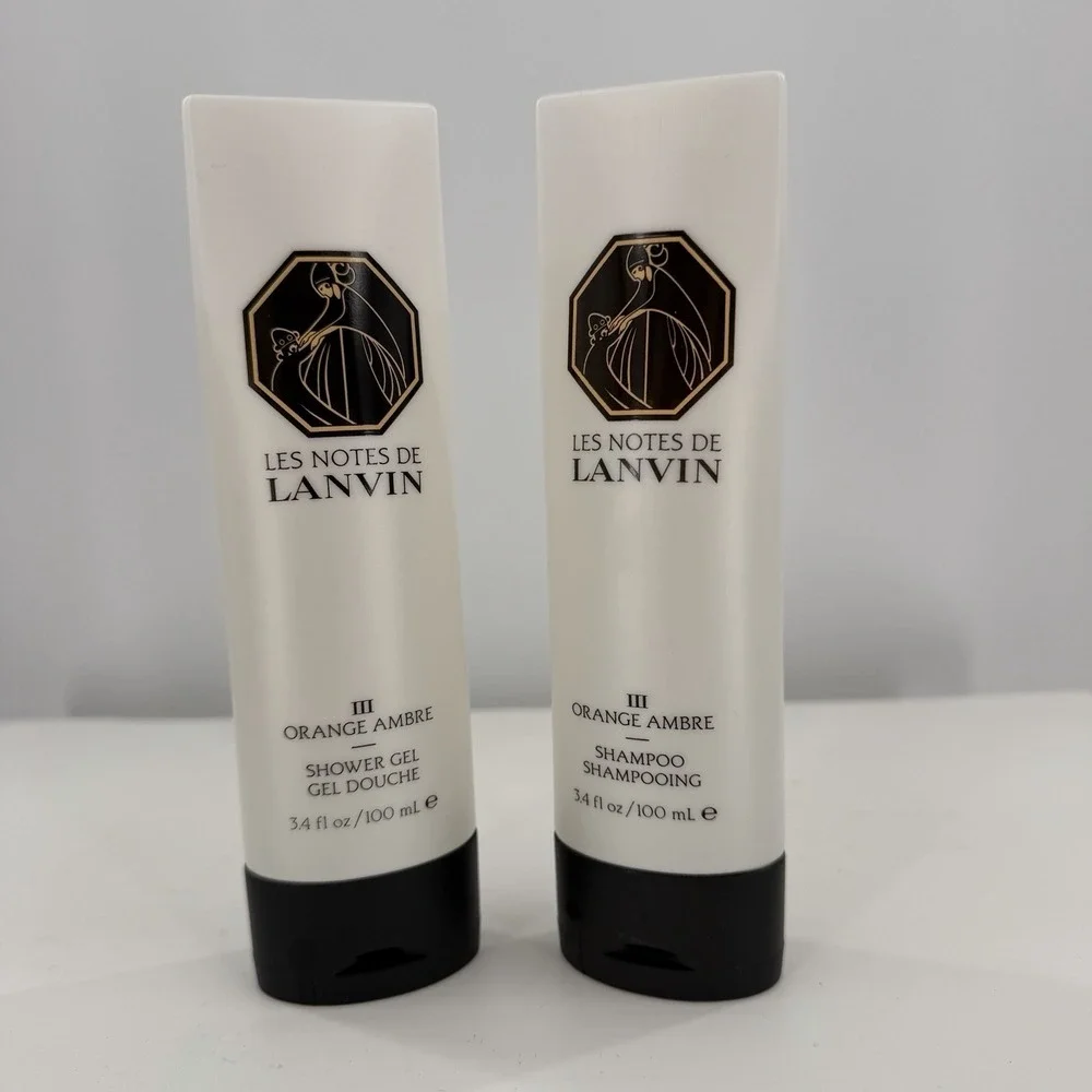 Lanvin Orange Ambre Shampoo‎ Shower Gel Travel Set 100ml